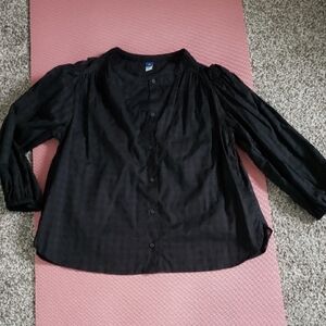Old Navy Black Button Down Blouse Never Worn